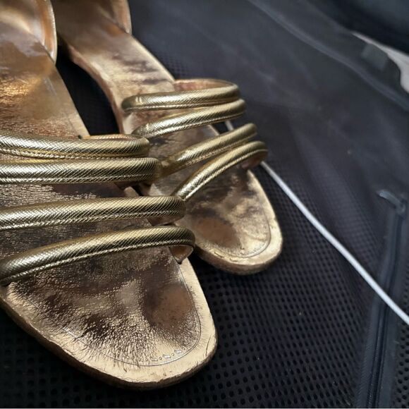 Prada gladiator sandals rope cuff shoe strap sandals ankle bracelet flats y2k - Picture 2 of 9